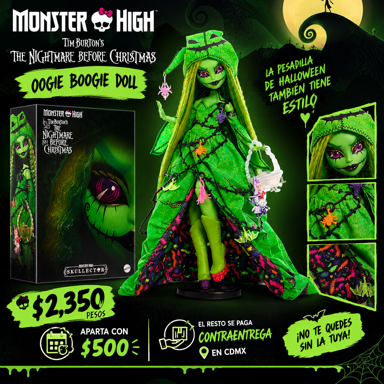 Monster High The Nightmare Before Christmas Oogie Boogie Doll